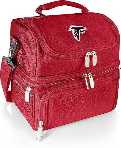 Vista 32 de PICNIC TIME NFL Pranzo - Lonchera unisex para adultos, lonchera aislada con juego de picnic, bolsa enfriadora para el almuerzo negro