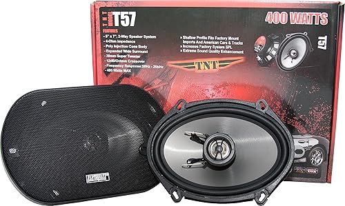 Miniatura 3 de Earthquake Sound Altavoces coaxiales T57 de 5x7 pulgadas serie TNT de 2 vías (par)