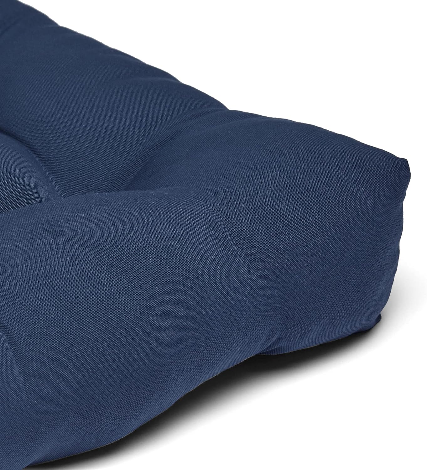  Basics Tufted Outdoor Patio Square Seat Cushion 19 x 19 x 5 Inches, Insignia Blue - Pack of 2 : Patio, Lawn & Garden