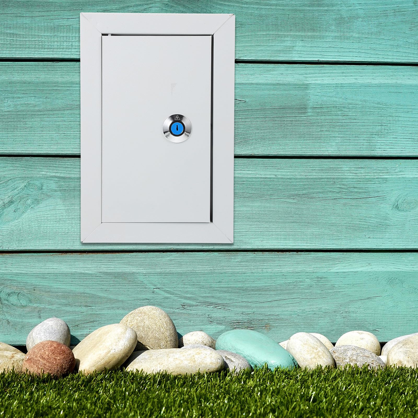 Luxshiny Scatola di Distribuzione Facile Installazione in Ferro Bianco da Parete Protezione per Esterni e Funzionamento Sicuro per Uffici e Centri Commerciali