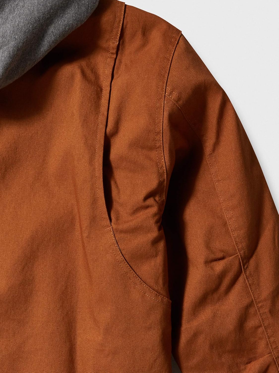 Wells Lamont Men's Quilted Flex Canvas Shirt Jacket with Sherpa Lined Fleece Hood: Clothing, Shoes & Jewelry