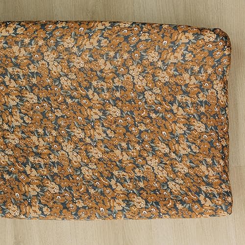 Miniatura 18 de Mebie Baby Funda para cambiador, a cuadros costeros, 100% muselina de algodón para cambiador para bebé, niño y niña, fundas de decoración de cuadros