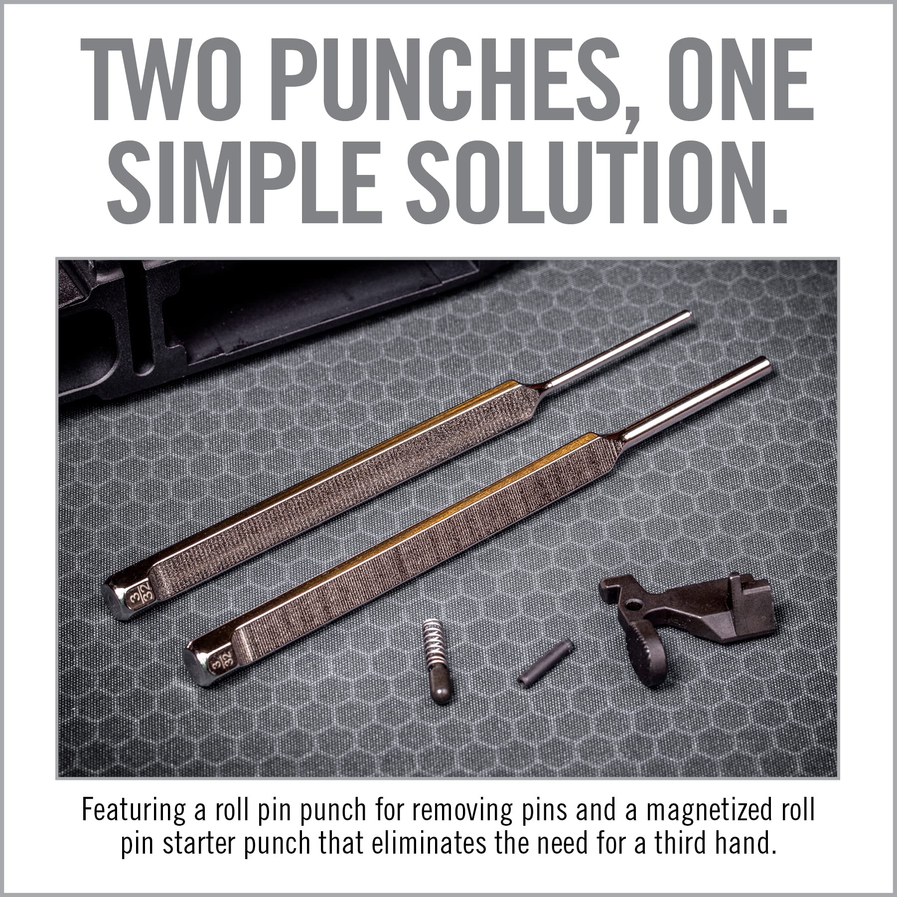 Real Avid AVBCPS Bolt Catch Punch Set Stainless Steel Gunsmithing Tool