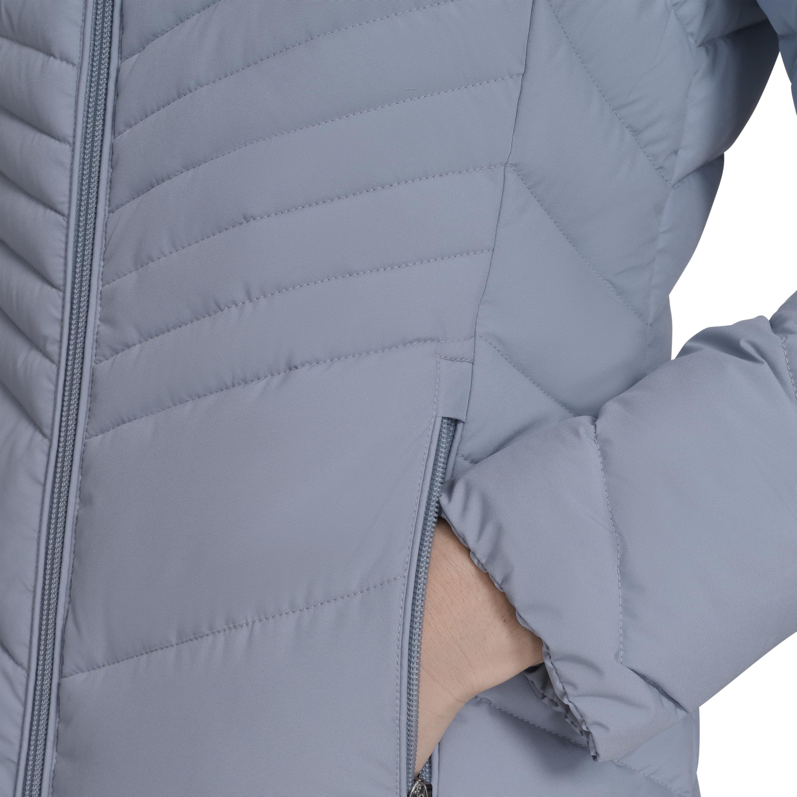 Calvin Klein Lightweight Quilted Hooded Puffer Coat – Stretch Winter Jacket With Pockets Parka Donna (Pacco da 1)
