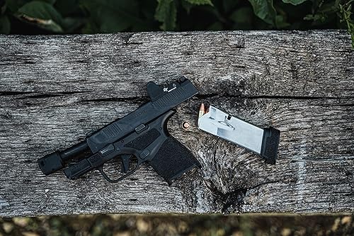 Vista 9 de Crimson Trace Mira RAD Micro Compact Open Reflex con Co-Witness integrado para pistolas compactas y subcompactas, tiro defensivo y competencia