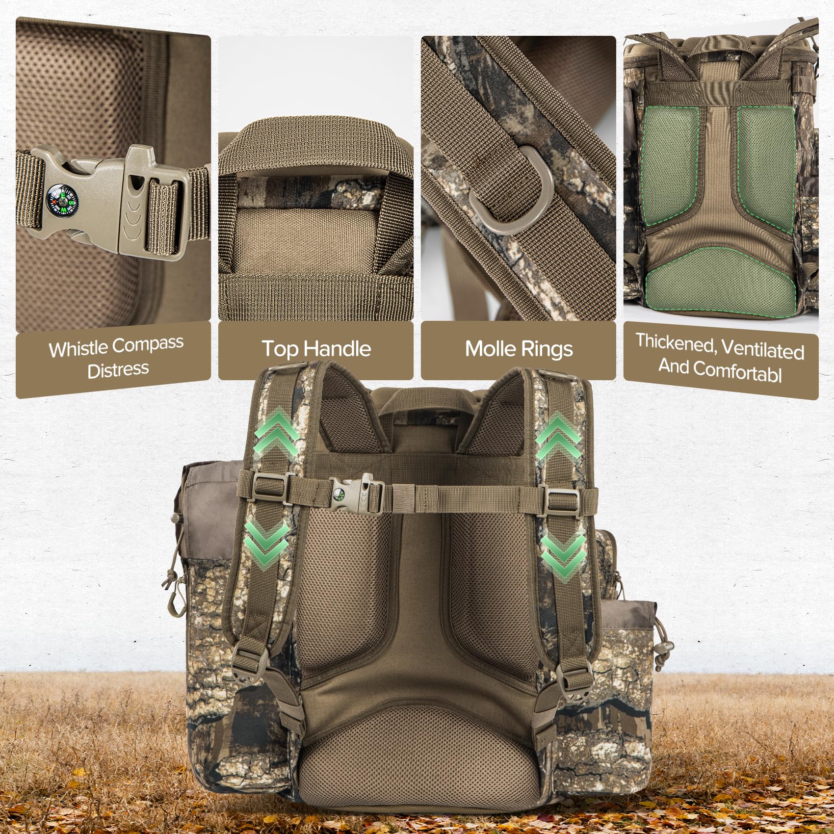 BLISSWILL Hunting Bucket Backpack - Seat Included -4