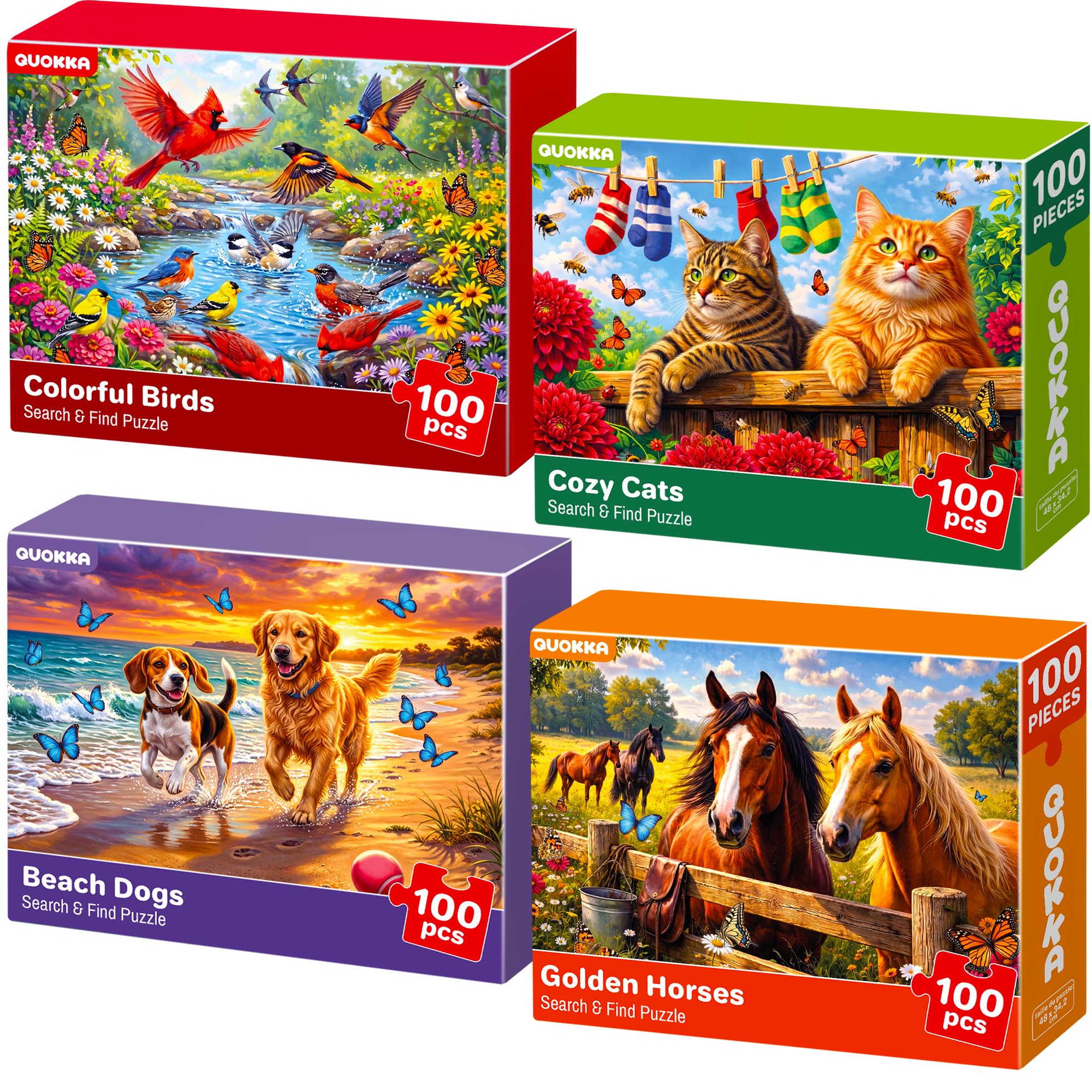 100 Piece Jigsaw Puzzles for Adults - Dementia Activities for Adults