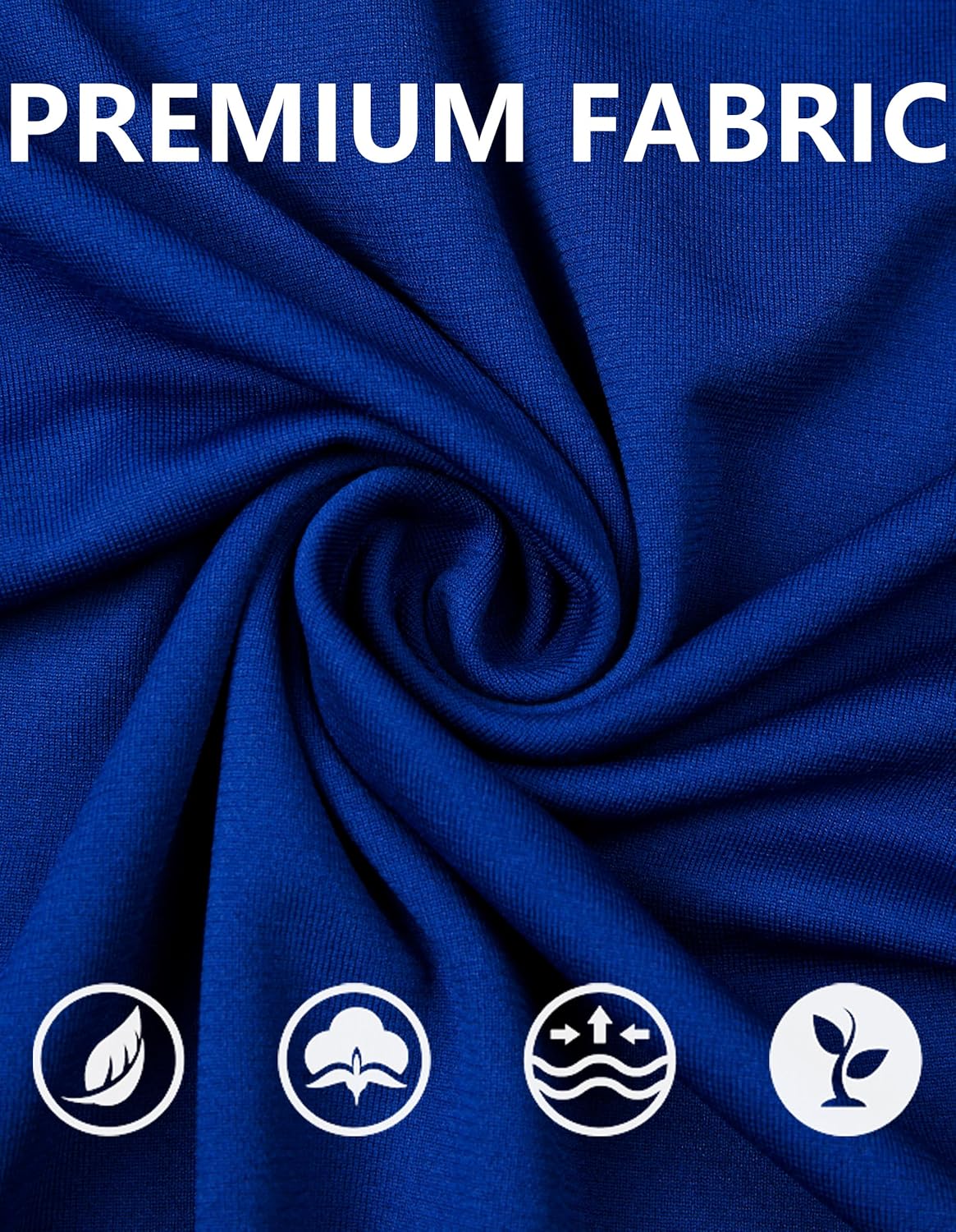 +MD Long Sleeve Shirts for Men, Quick Dry, Moisture Wicking T-Shirts for Gym, Workout, Running, Lightweight Crew Base Layer - Image 4