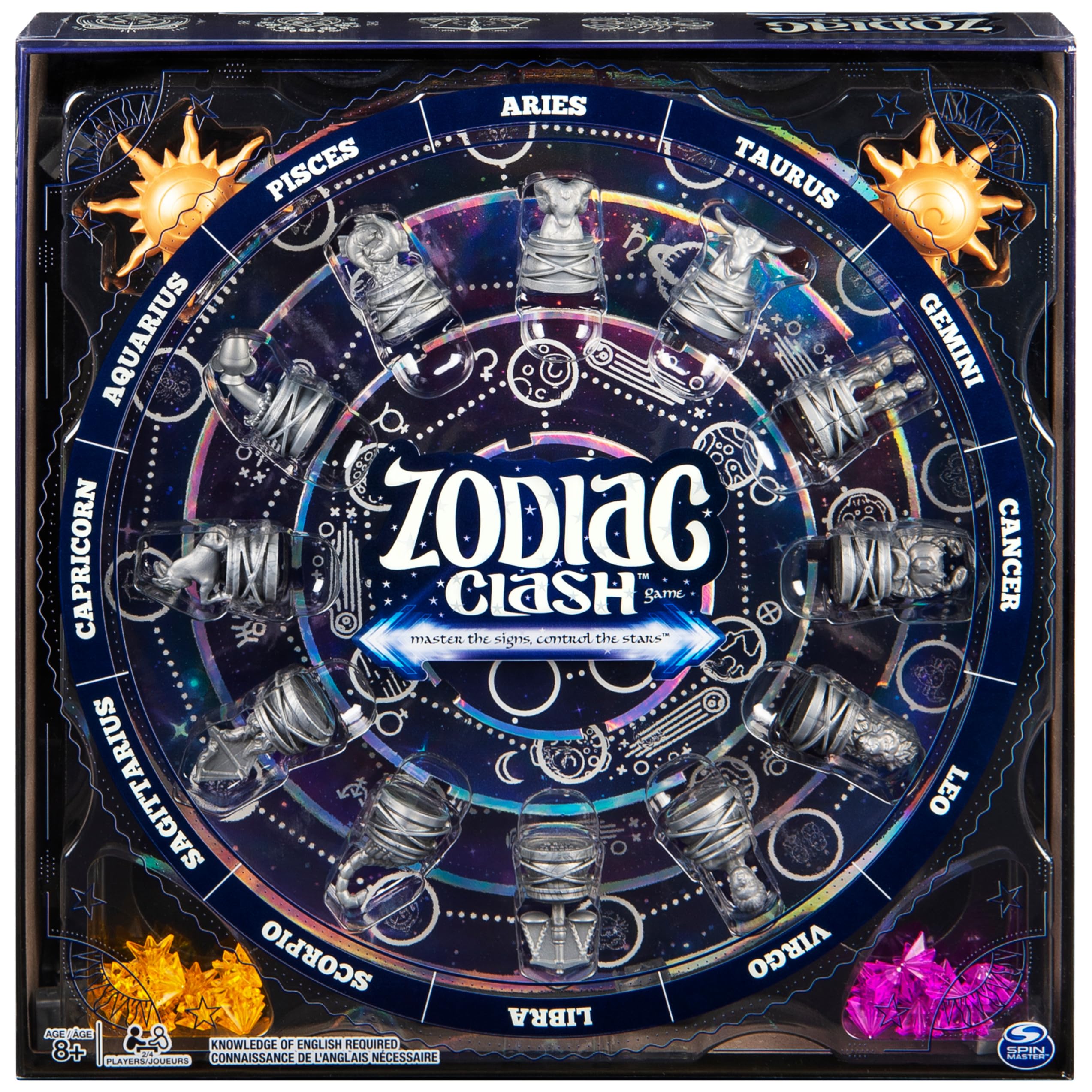 Zodiac Clash, Strategic 3D Solar System Board Game, for 2 or 4 Players Aged 8 and Up