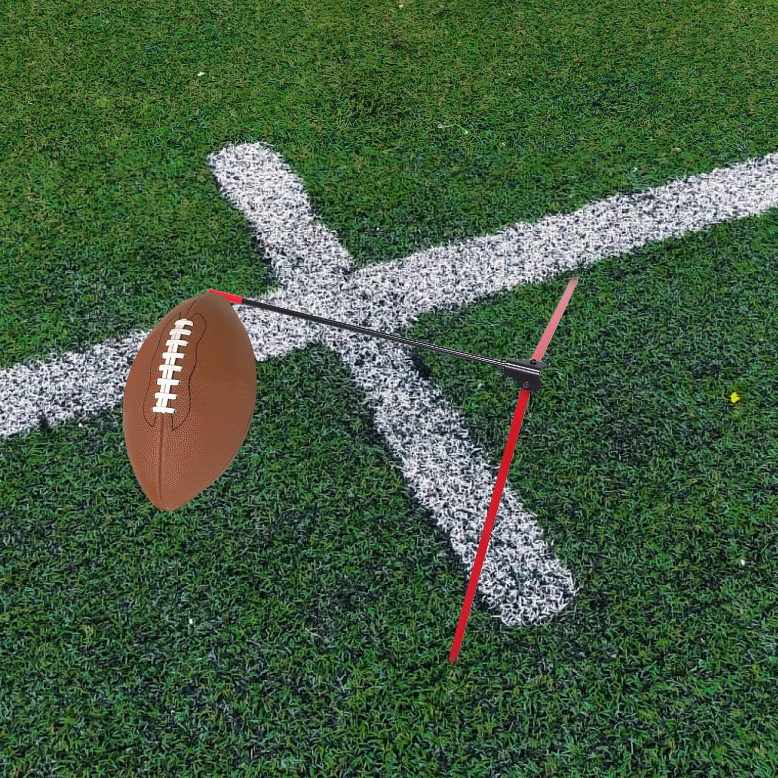 Verstellbarer und Wetterfester Fußball Kicking Tee aus Metall Leichter Tragbarer Kickständer für Spiele und Trainings dem Spielfeld