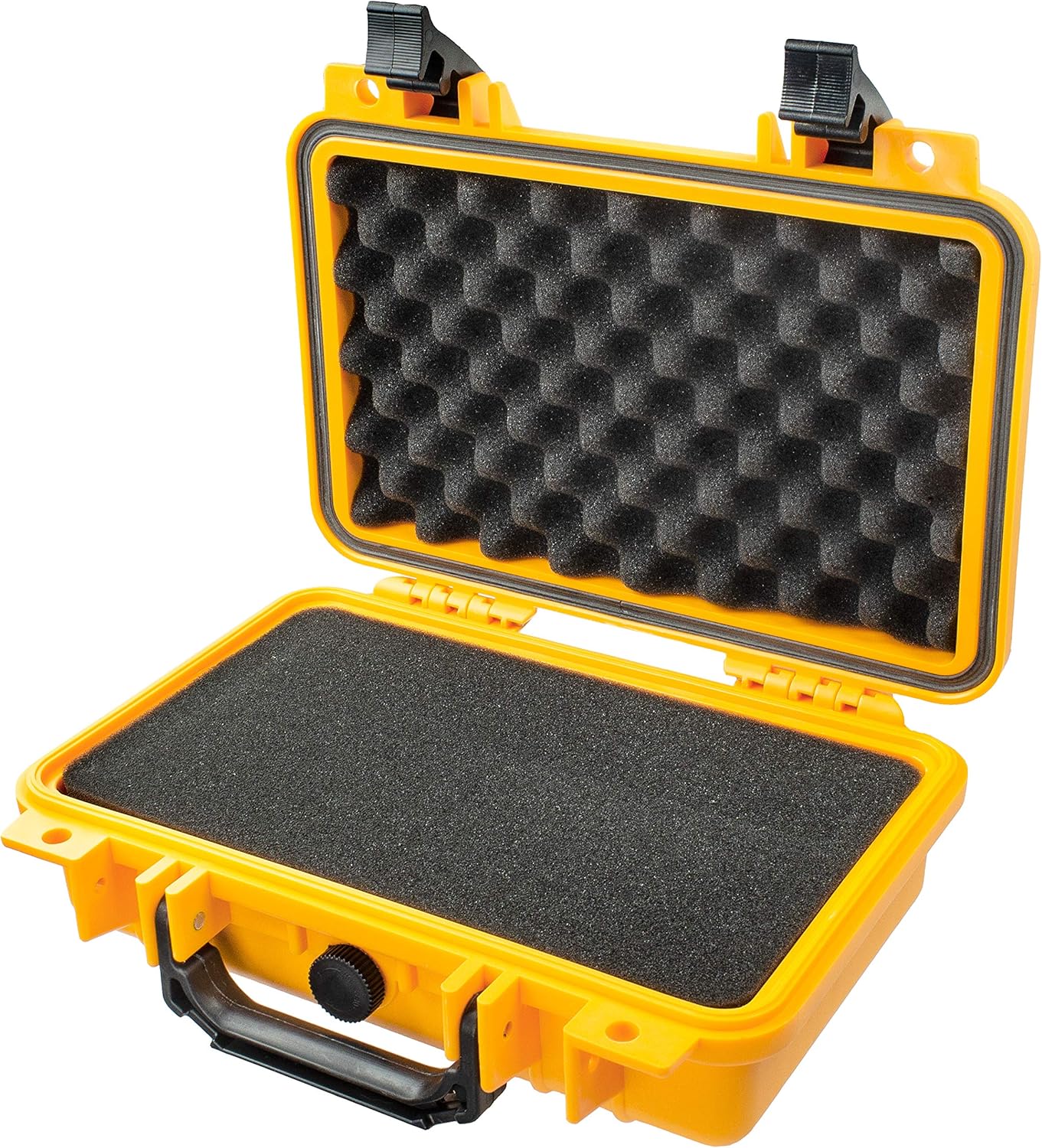 Eylar Waterproof Hard Case with TSA-Approved 3-Digit Combo Lock – Rugged Lockable Storage for Gear, Firearms (Yellow)