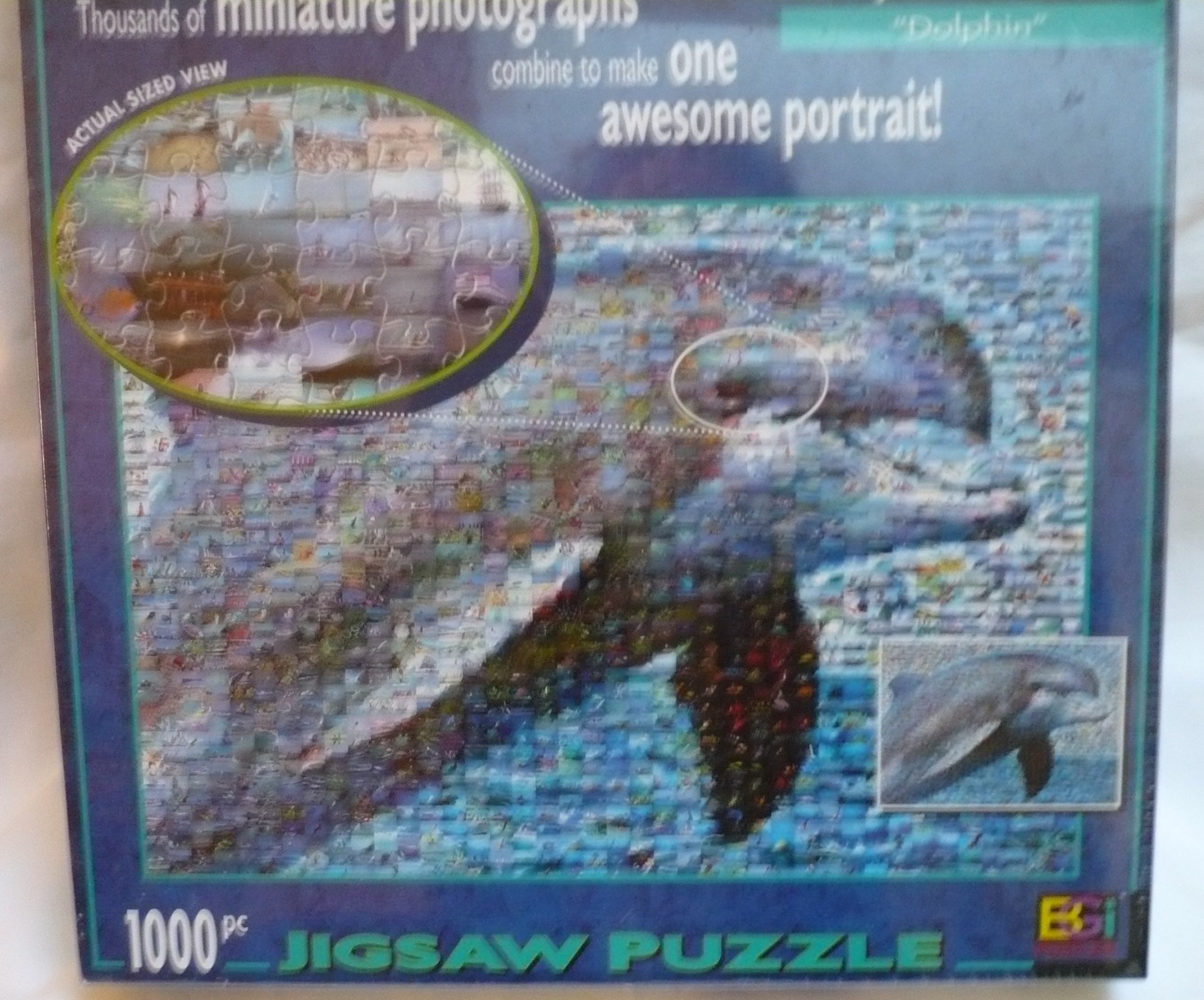Photomosaic Dolphin Jigsaw Puzzle 1000pc - Image 2