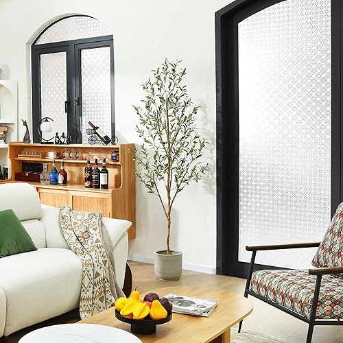 Miniatura 5 de Plantas de olivo artificiales de 4 pies con hojas realistas y tronco natural, árbol falso de seda en maceta con ramas y frutas de madera, olivo