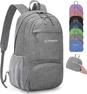 20L Lightweight Packable Hiking Backpack - Small Travel Hiking Daypack - Tear Resistant Foldable Day Pack for Camping