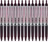 Pilot, Precise V5 RT Refillable & Retractable Rolling Ball Pens, Extra Fine Point 0.5 mm, Burgundy, Pack of 14
