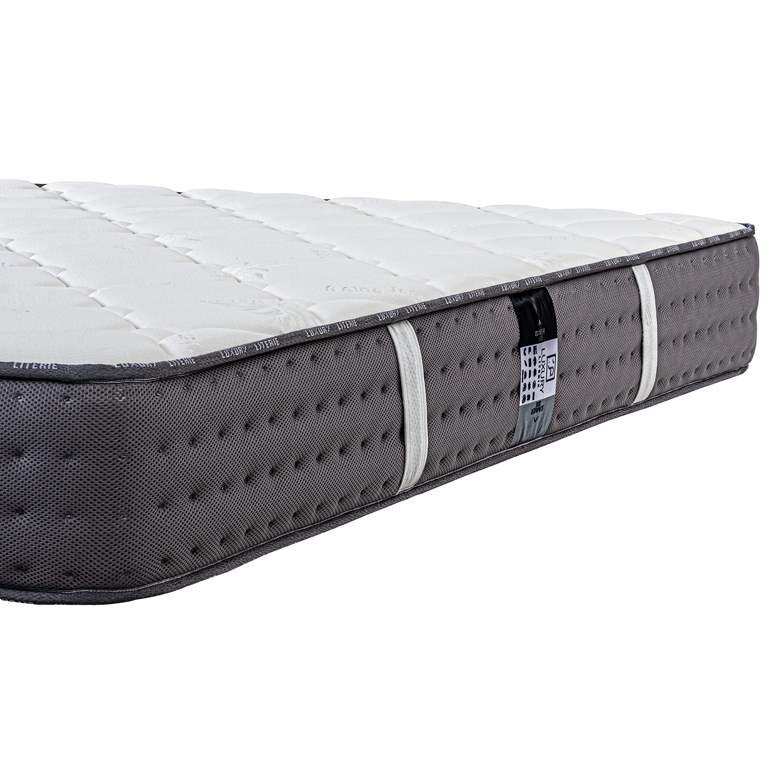 Luxury Literie | Colchón Zen 135 x 190 cm | Viscoelástico Fresco y Adaptable | Sistema de Espuma HR | 10 Zonas de Confort | 20 cm (+/- 2cm) | Todas Las Dimensiones