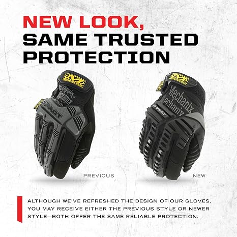 Mechanix Wear - M-Pact Gloves (X-Large, Black/Grey) MPT-58-011