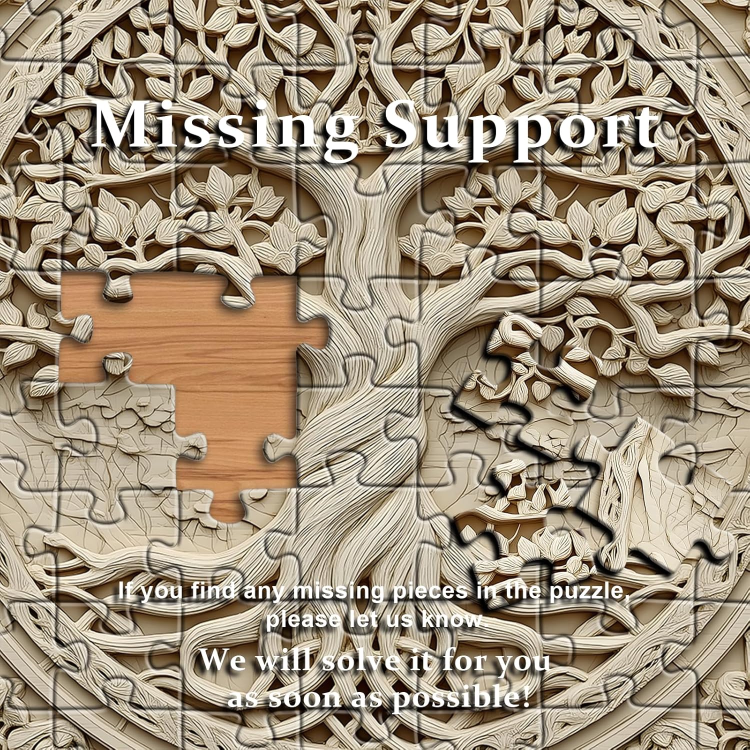 Tree of Life Puzzle for Adults 1000 Pieces, Vintage Nature Plant Tree Impossible Puzzle, Unique Art Aesthetic Difficult Challenge Jigsaw Puzzle