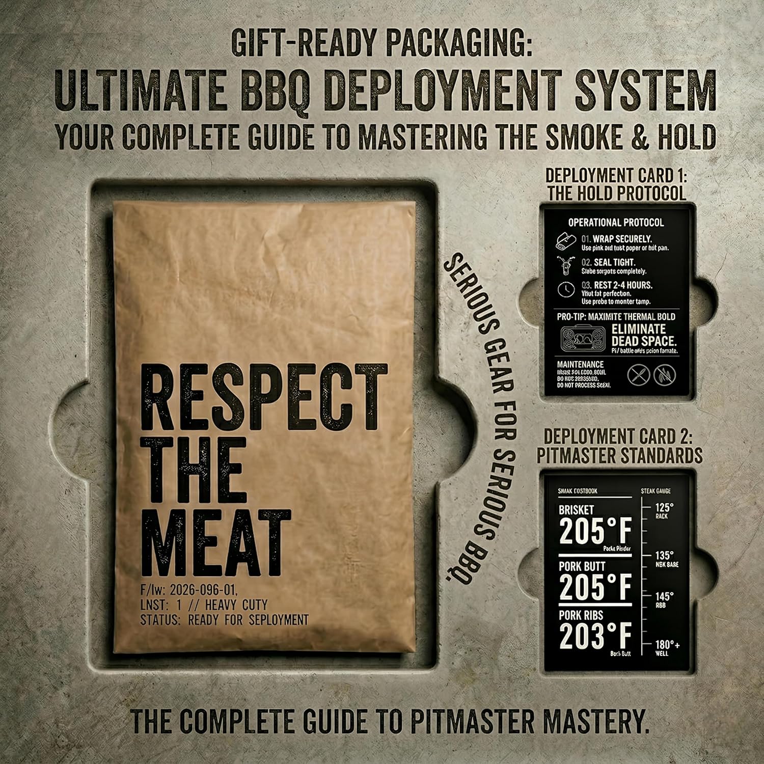 33QT Tactical BBQ Blanket for Resting Meat - 10MM Thick Insulation Keeps Brisket Hot for 6 Hours - 100% Leakproof Thermal Cooler Fits Full-Size Pan - Meat Resting Bag