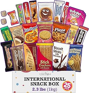 Eastanbul International Snack Box, Premium 25 Full-Size Foreign Snack Bo...