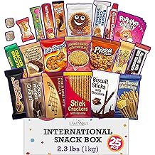 Eastanbul International Snack Box, Premium 25 Full-Size Foreign Snack Box, From Around The World International, Sweet, Savory, Chewy, Crunchy