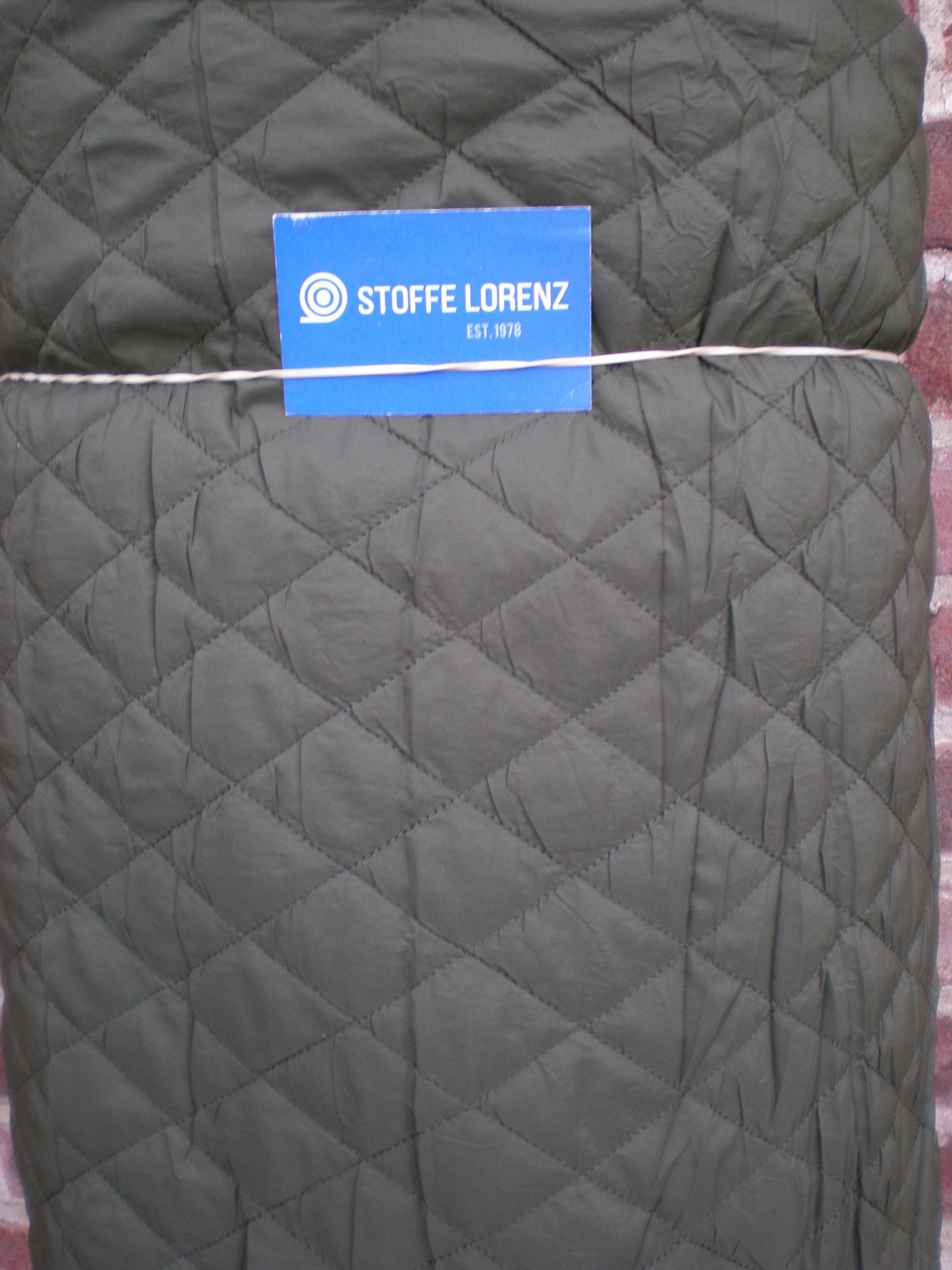 Quilted Fabric Olive Sold by the Metre
