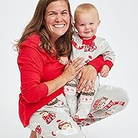 Vista 3 de HonestBaby - Pijama familiar navideña de algodón orgánico