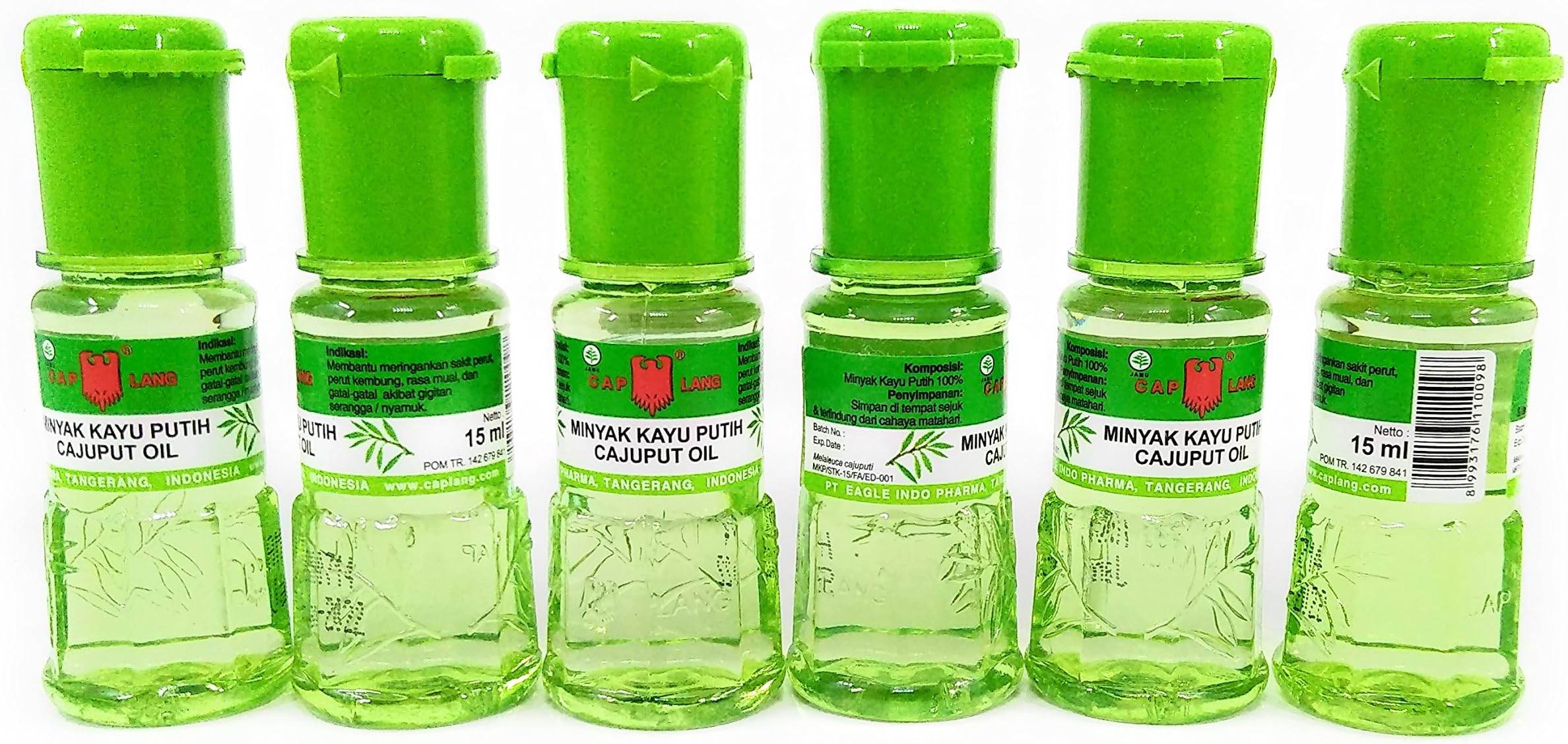 Eagle Brand Kayu Putih Cajuput Oil, 15ml (Pack of 6)