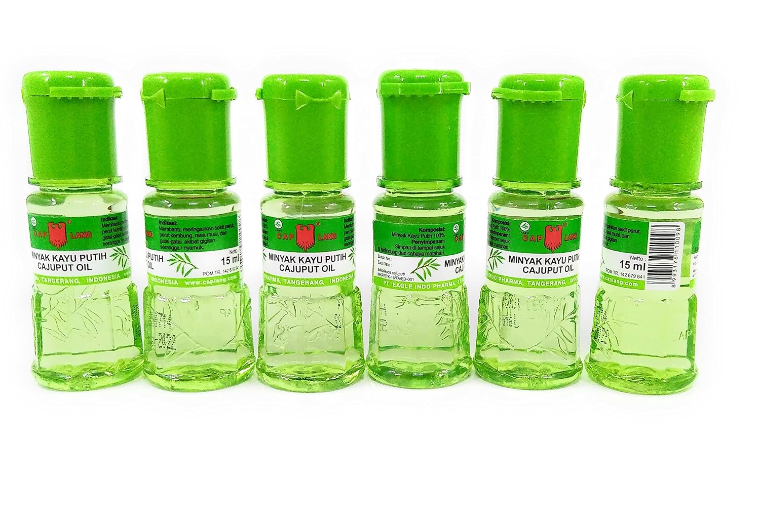 Eagle Brand Kayu Putih Cajuput Oil, 15ml (Pack of 6)