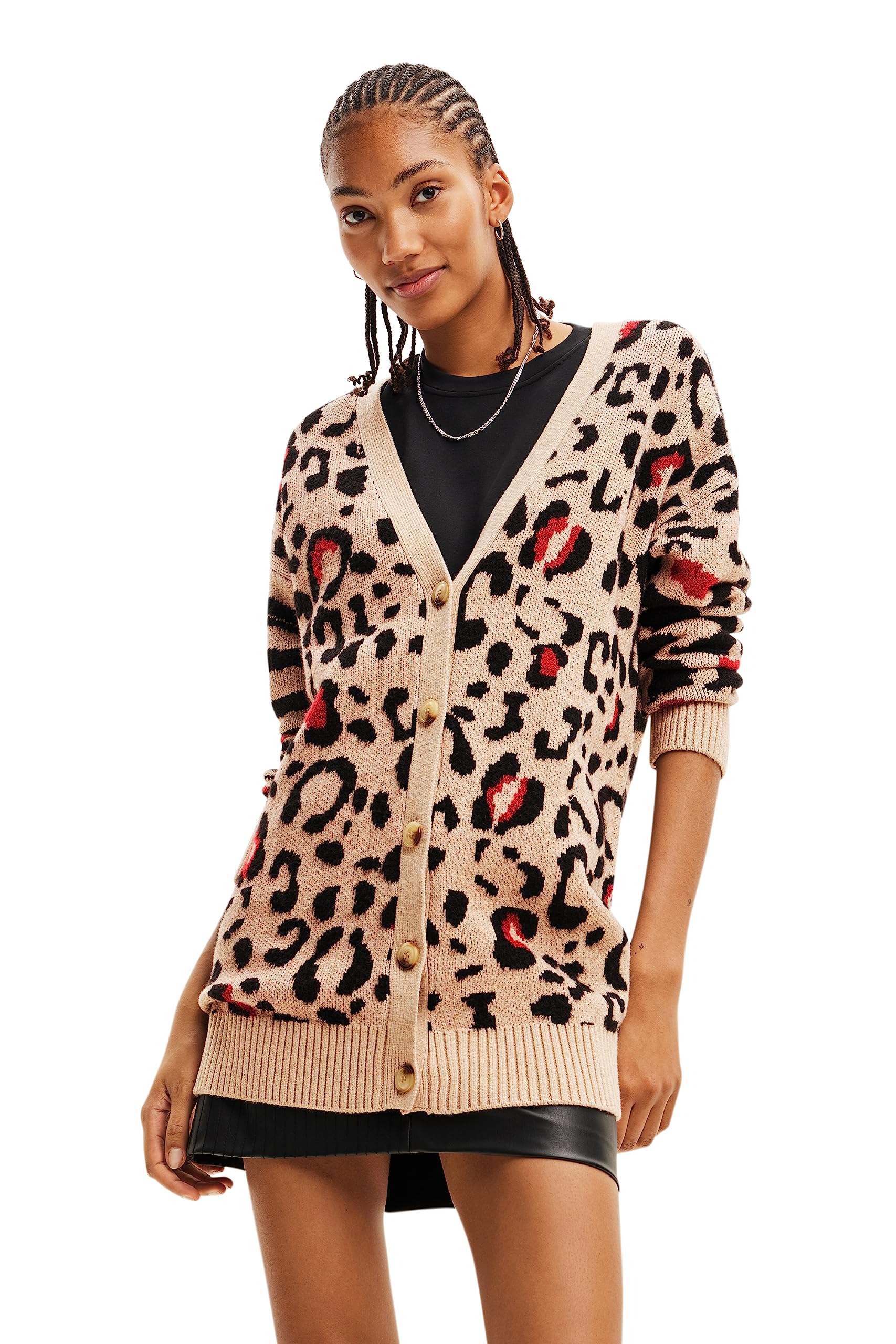 Desigual Women's Jumper_Marilyn Sweater, White, L