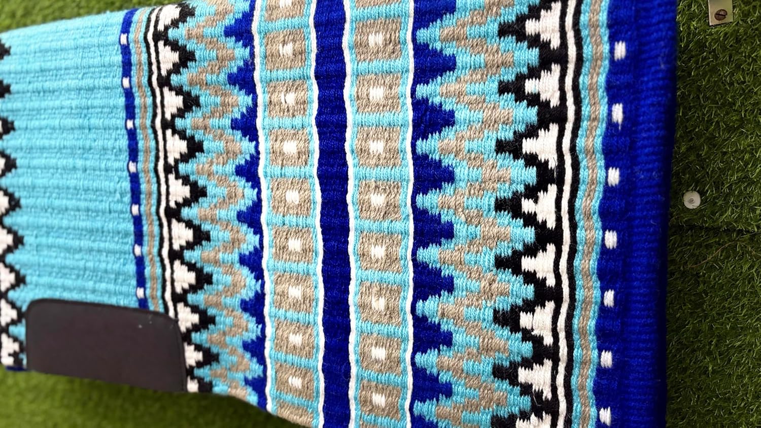 Handmade Western Show Saddle Blanket | Genuine New Zealand Wool Pad | Custom Equestrian Gear AM-227
