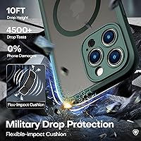 Vista 86 de ImpactStrong Magnetic Guard Designed for iPhone 14 Pro Max Case [Camera Protection] [Military Grade Drop Tested] [Compatible with MagSafe] Slim Black