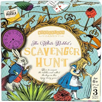 The White Rabbit's Scavenger Hunt by Professor Puzzle. - Alice in Wonderland Themed Treasure Hunt for The Whole Family.