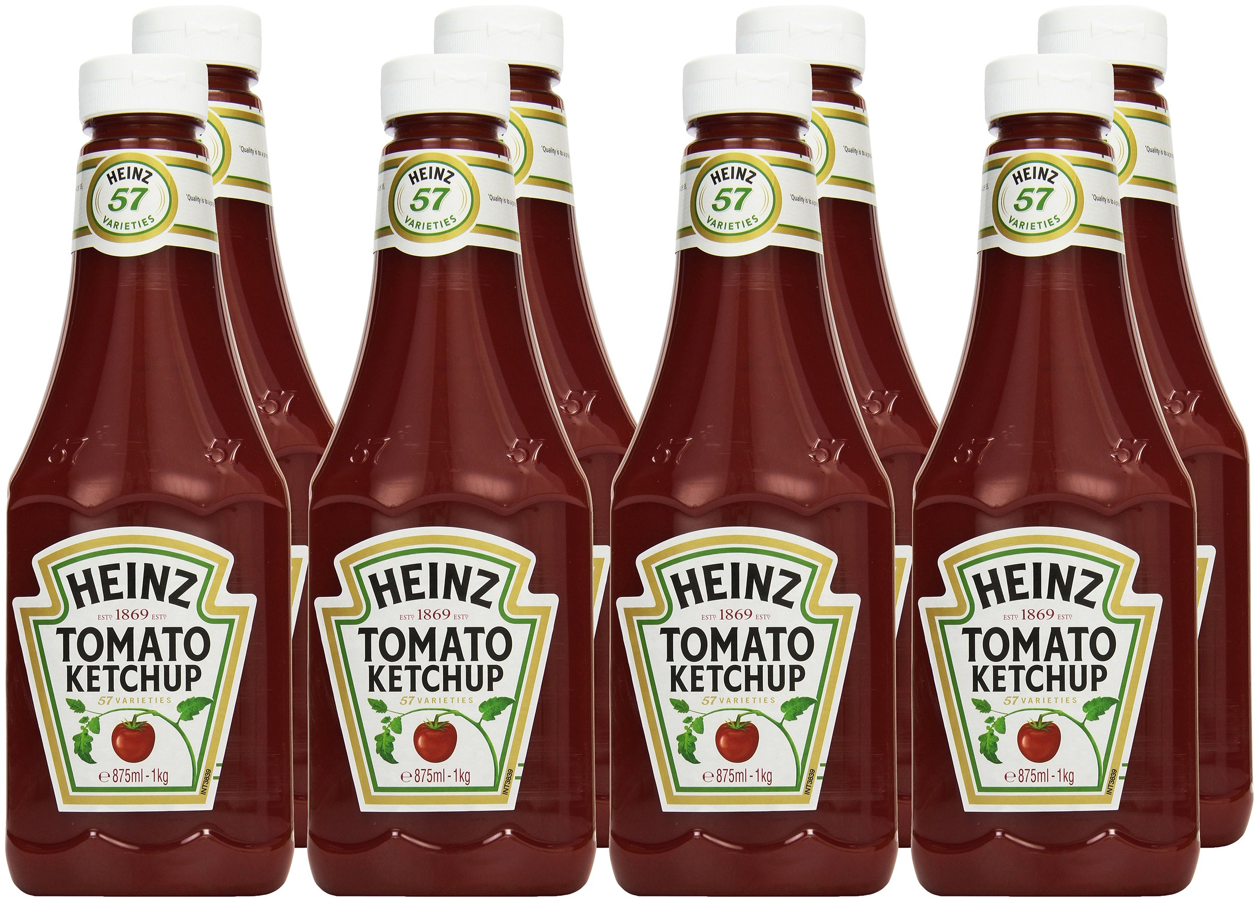 Heinz Tomato Ketchup Classic – Tomatenketchup in Squeezeflasche – 8 x 875 ml