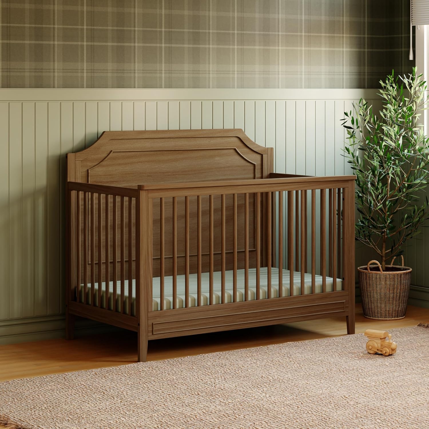 Davinci Chloe Regency 4-in-1 Convertible Crib in Walnut, Greenguard Gold Certified