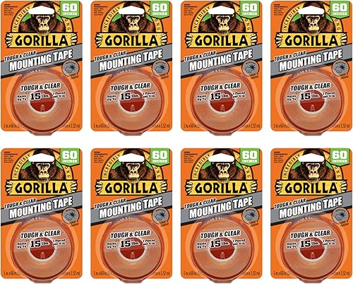 Cinta de montaje transparente Gorilla Tough, Transparente, 6065001-8