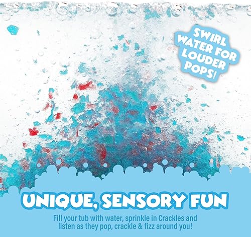 Miniatura 5 de Tub Works® Bath Crackles - Juguete de baño, paquete variado de 12 unidades, no tóxico y sin fragancia, hace que el agua del baño se agriete y