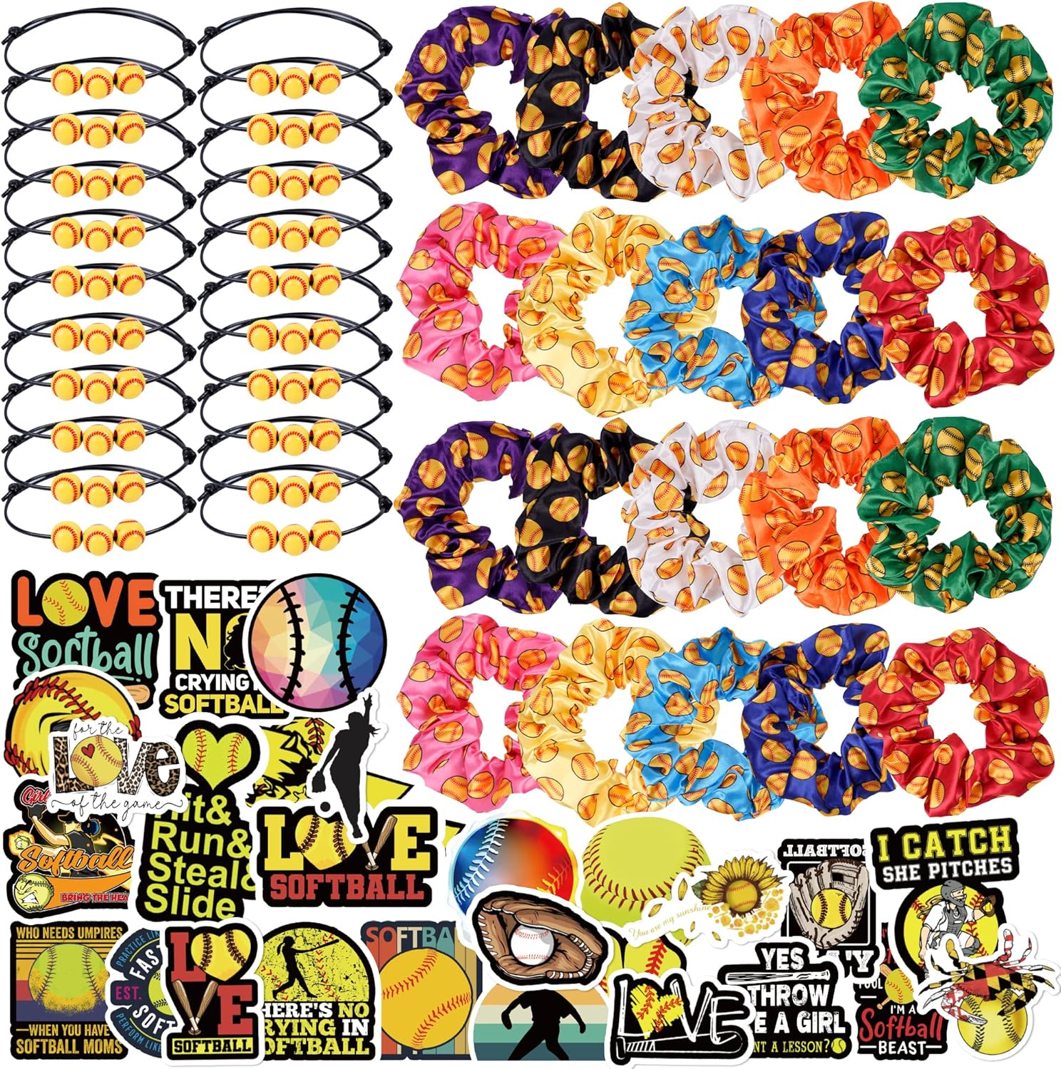 140 Pieces Softball Party Favor Set Softball Team Gifts for