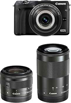 EOS M3 トリプルズーム＋単焦点＋EFアダプタ