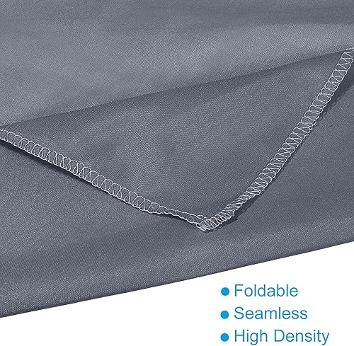 Miniatura 7 de PATIKIL Telón de fondo de tela de 3.9 x 3.3 pies, fondo de fotos de algodón de poliéster sin costuras gris con 4 clips y uñas para estudio de