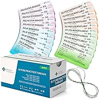 Vista 1 de Hilo de suturas con aguja: practica más sutura con tu kit de práctica de sutura - para estudiantes de medicina, enfermería, veterinaria