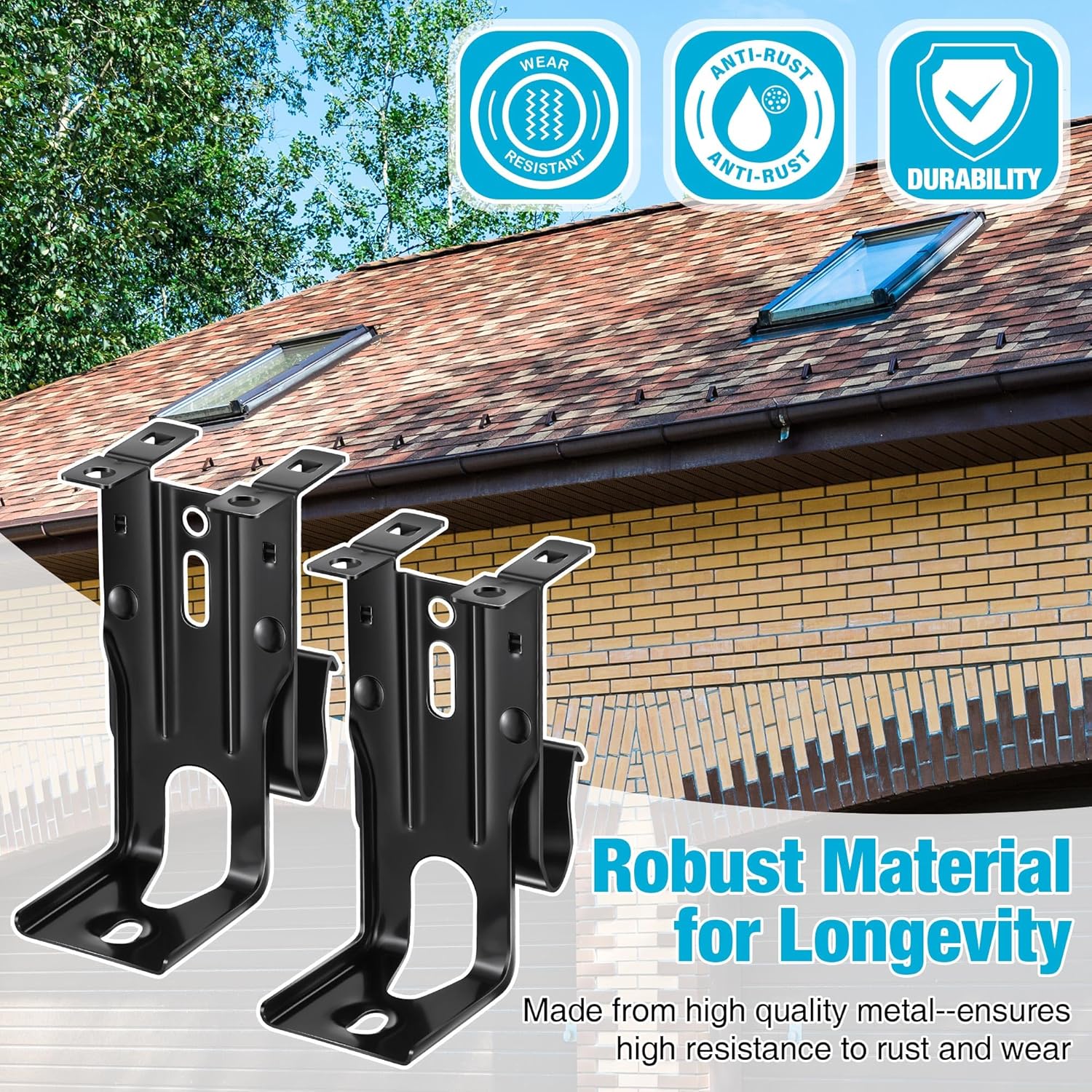 2Pcs Garage Door Sensors Bracket Compatible with Craftsman/Chamberlain/Liftmaster 820CB Garage Door Sensor, Replacement for 820CB Safety Openers Kit Brackets