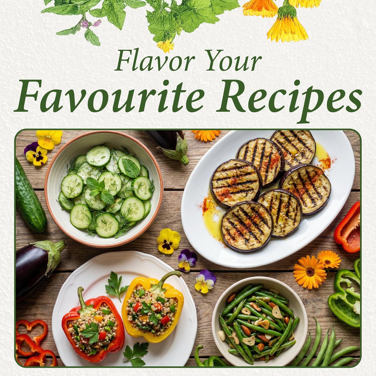 Botanical Interests: Container Garden Seed Bundle - 12 Individual Seed Packets: Non-GMO Compact Vegetable & Flower Seeds: Grow Your Own Food in Pots & Small Spaces