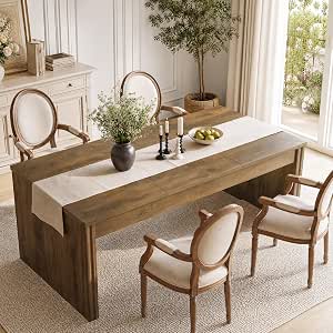 Tribesigns 79-inch Large Farmhouse Dining Table for 6-8