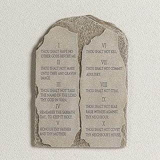 Ten Commandments Wall Plaque - 10 inch Religious Plaque for Home, Office, or Church Inspritional Table Decor Los 10 mandamientos (Wall Plaque)