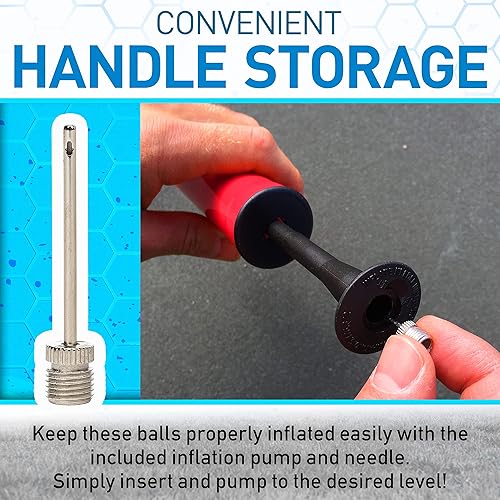 Miniatura 7 de Balón de fútbol Franklin Sports, de piel sintética, con agarre extra perfecto, para niño y joven