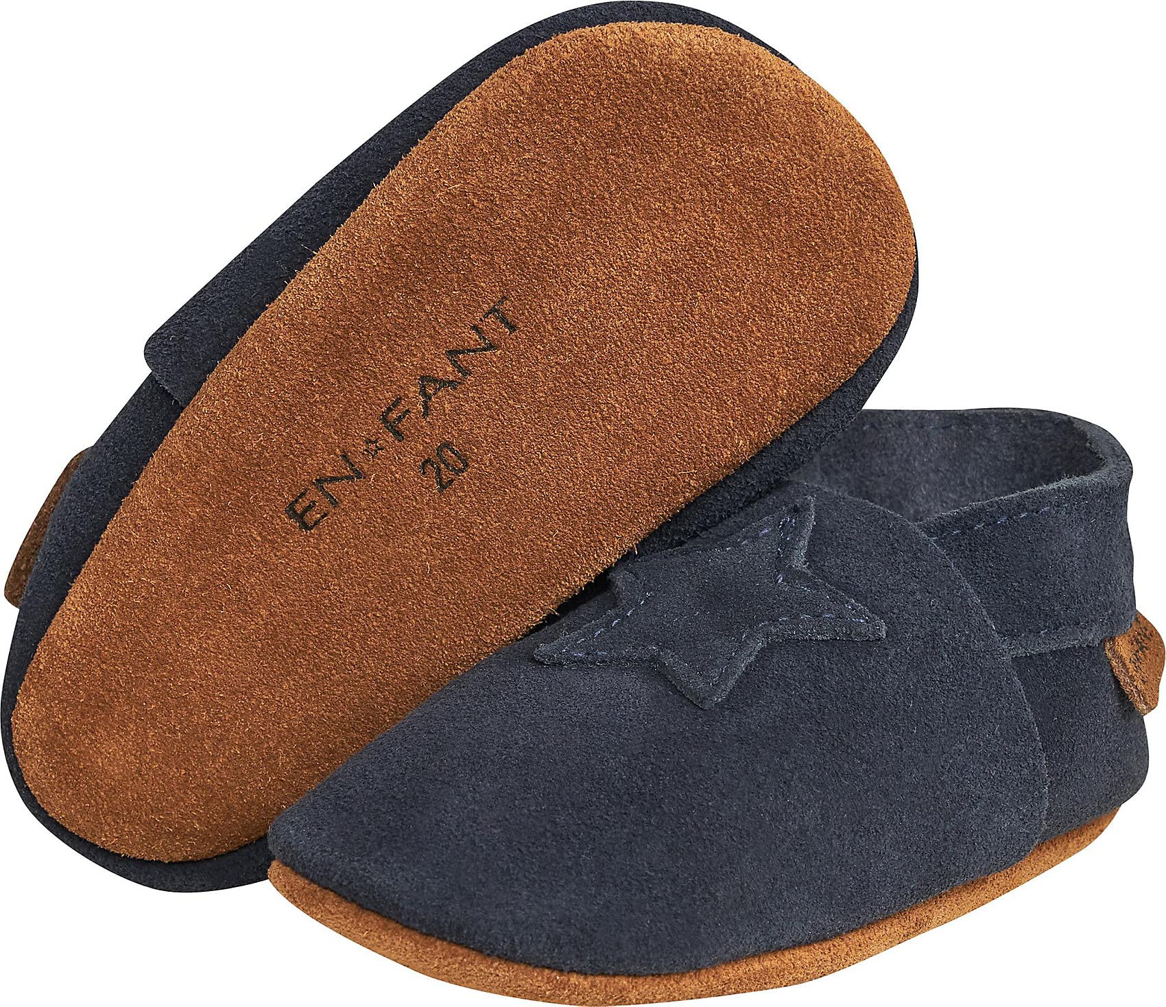 EN FANT Baby buty do raczkowania dla ch?opców, granatowy, 21 EU