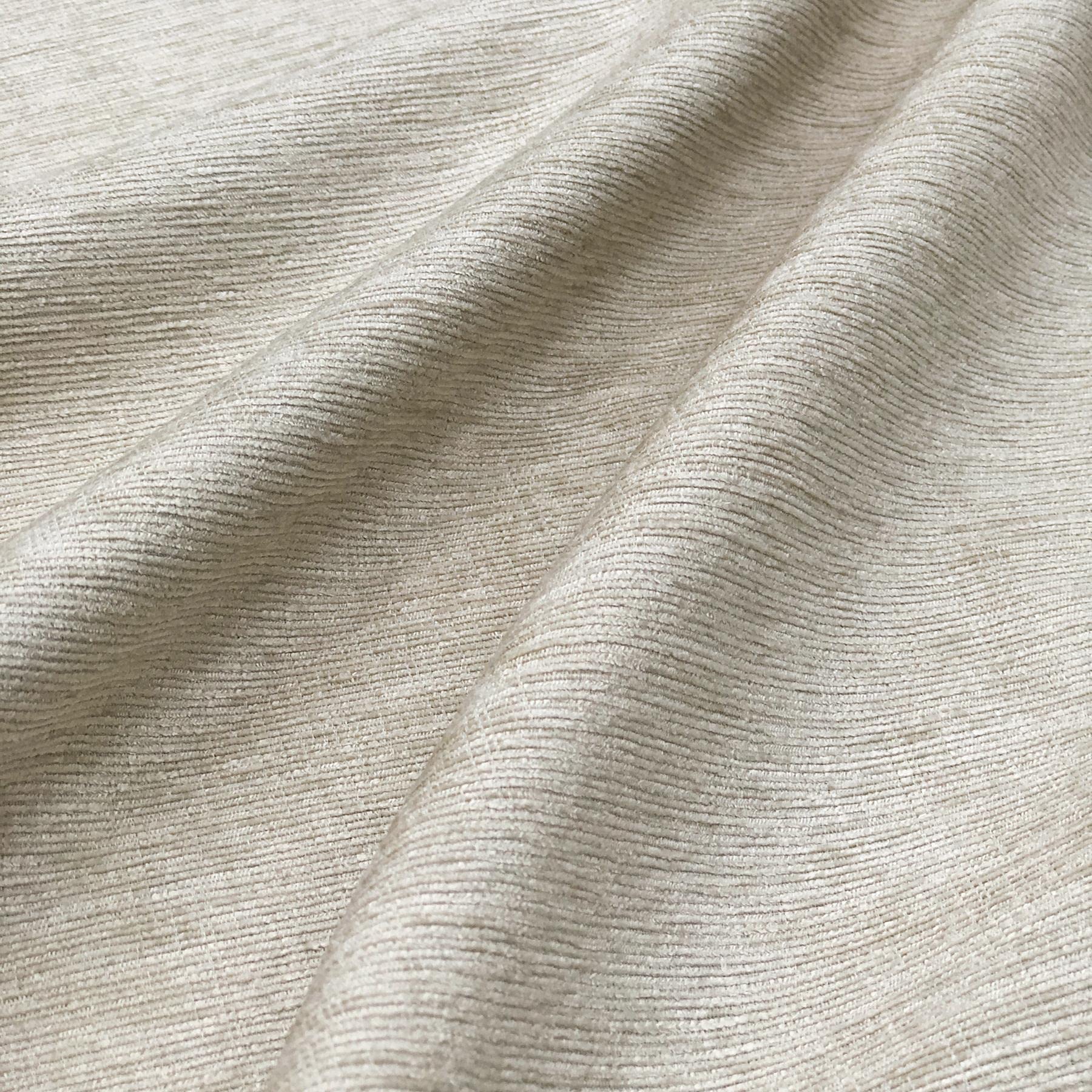 always4u 100% Rideau Occultant Chenille, Double Rideaux Isolant Thermiques Anti Chaleur, pour Cuisine Salon Chambre, Tissu Super Souple Infroissable, Beige 140x245cm Lot de 2
