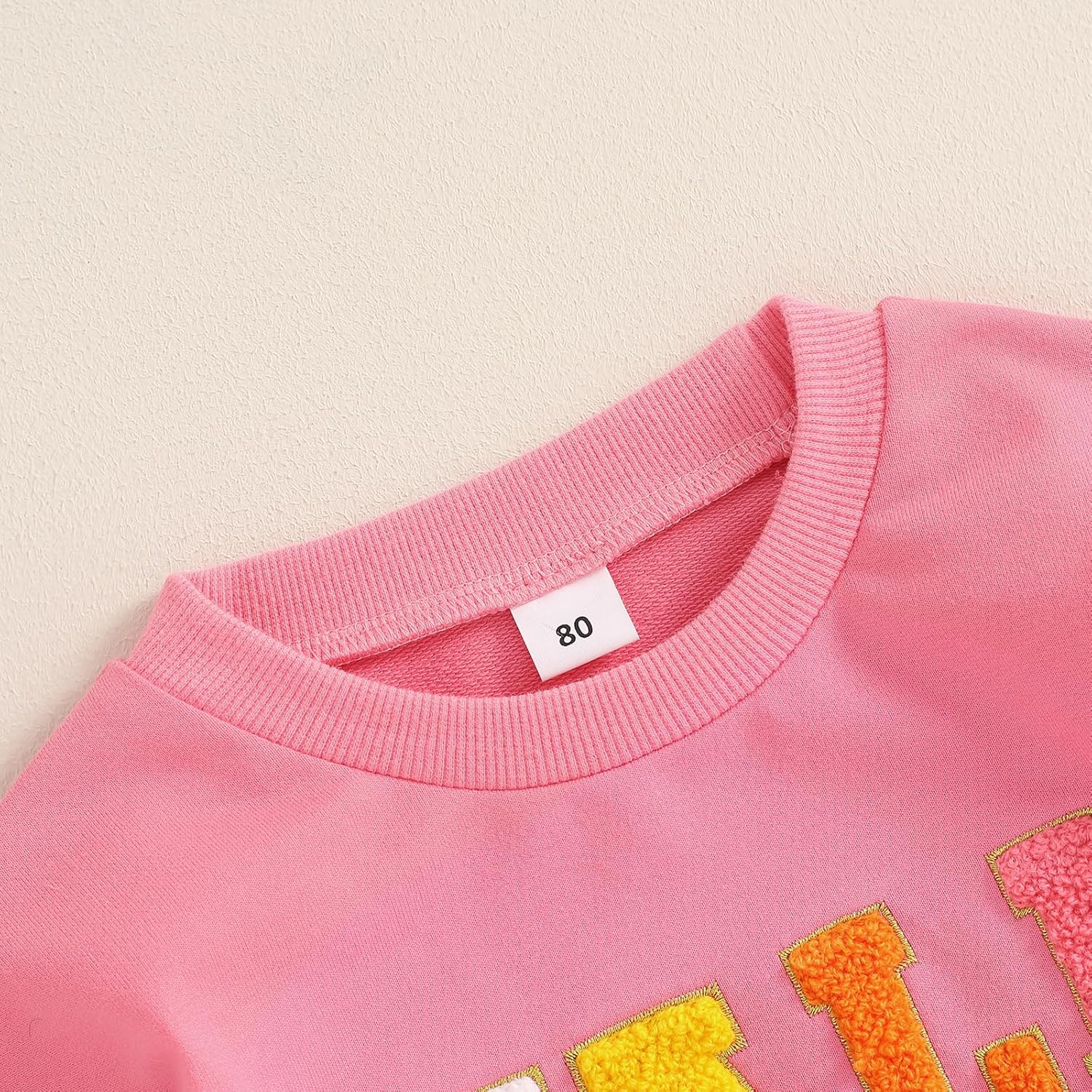 Fall Baby Outfits Toddler Girl Boy Crewneck Sweatshirt Long Sleeve Sweater Shirts Cute Toddler Halloween Clothes (Fall BABE Hot Pink, 12-18 Months) - Image 4
