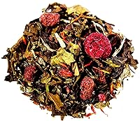 Vista 1 de Nelson's Tea - Granada de frambuesa - Té blanco de hojas sueltas - Té blanco, escaramujo, cártamo y frambuesas (muestra)